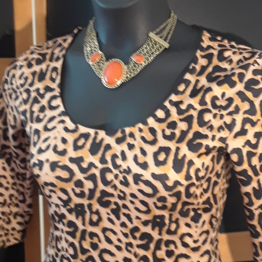 Nicki Minaj Leopard Print Dress NWOT - Picture 8 of 16